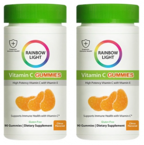 레인보우 라이트 비타민C 구미 제품은 오래전 귤젤리로 유명했던 제품으로 친환경 원료와 귤 맛 구미로 건강을 챙길 수 있습니다.