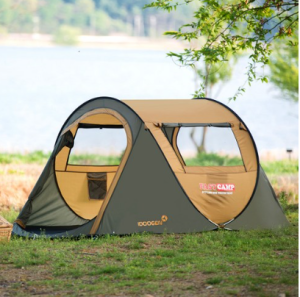 패스트캠프 베이직3 원터치 텐트 제품은 한강텐트/ 2초 완성 텐트 등의 별칭으로 유명한 텐트이며 무상 AS 2년의 품질 보증 텐트입니다.